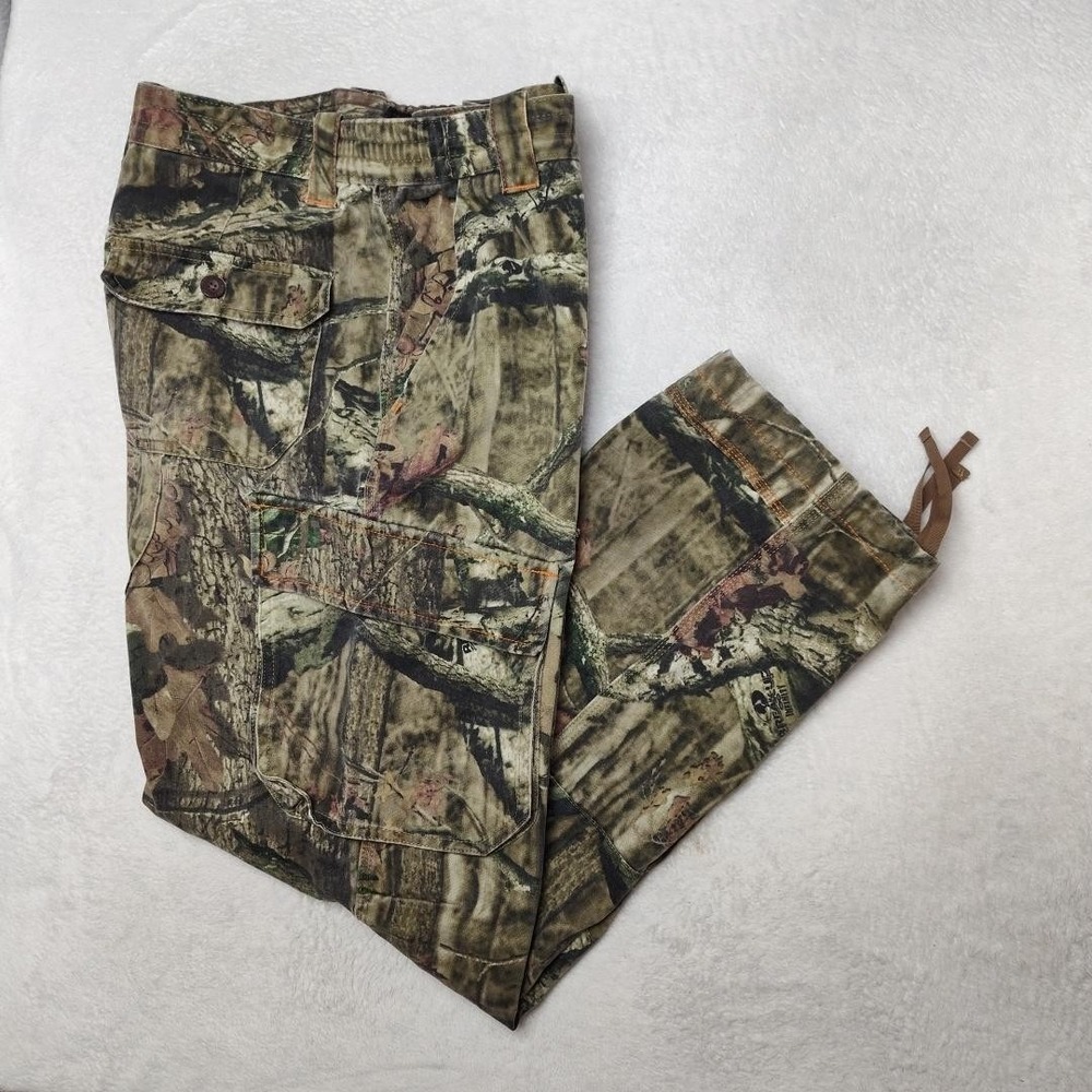 RedHead Pants Mens‎ 36x32 Green Camouflage Cargo Silent-Hide Paratrooper Hunting